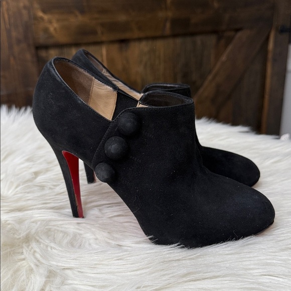 CHRISTIAN LOUBOUTIN Suede Booties - Picture 2 of 16
